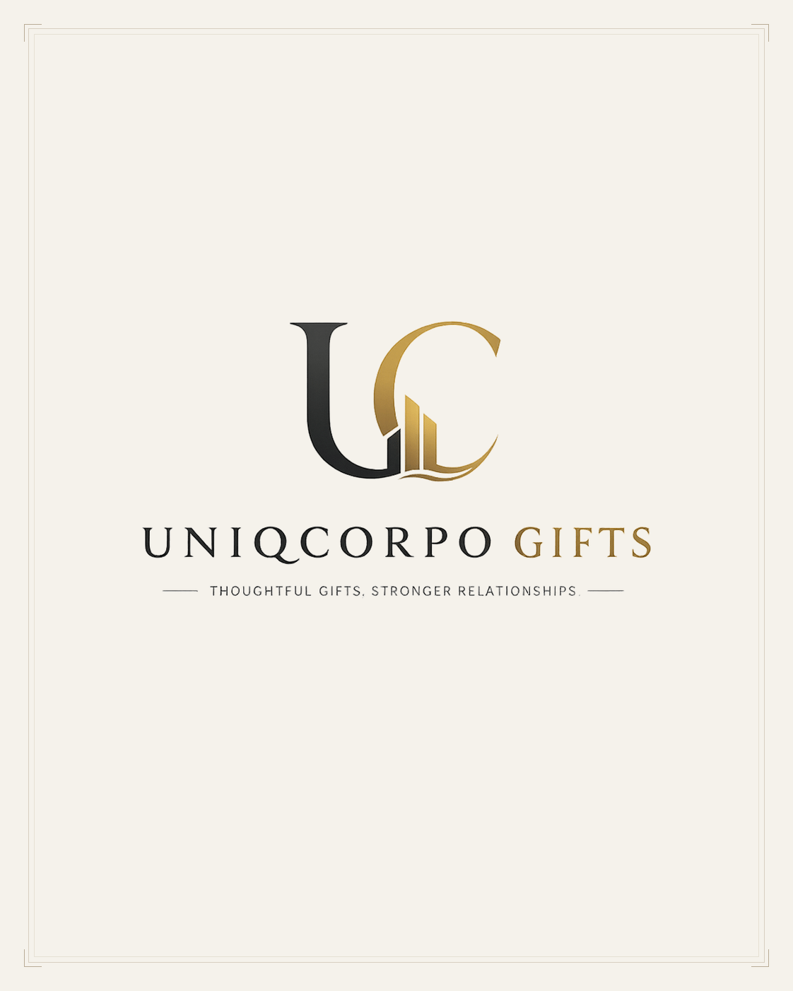 Uniqcorpo Gifts official company brand identity