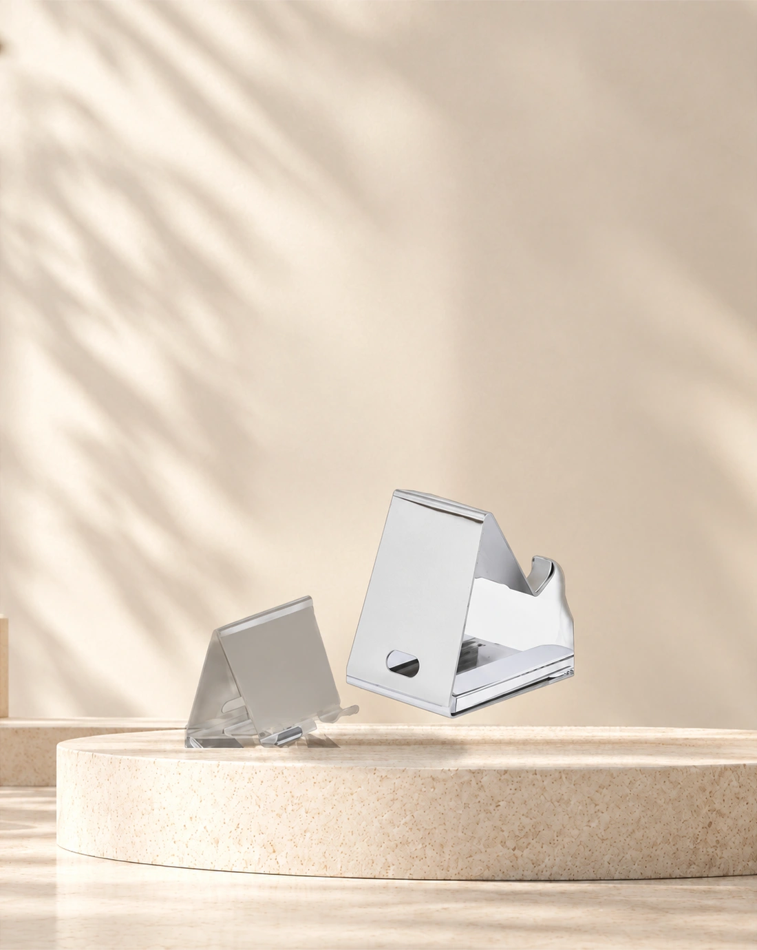 Folding Anodized Aluminium Smartphone & Tablet Stand - Model 3013 (Silver Folding Aluminium Stand)