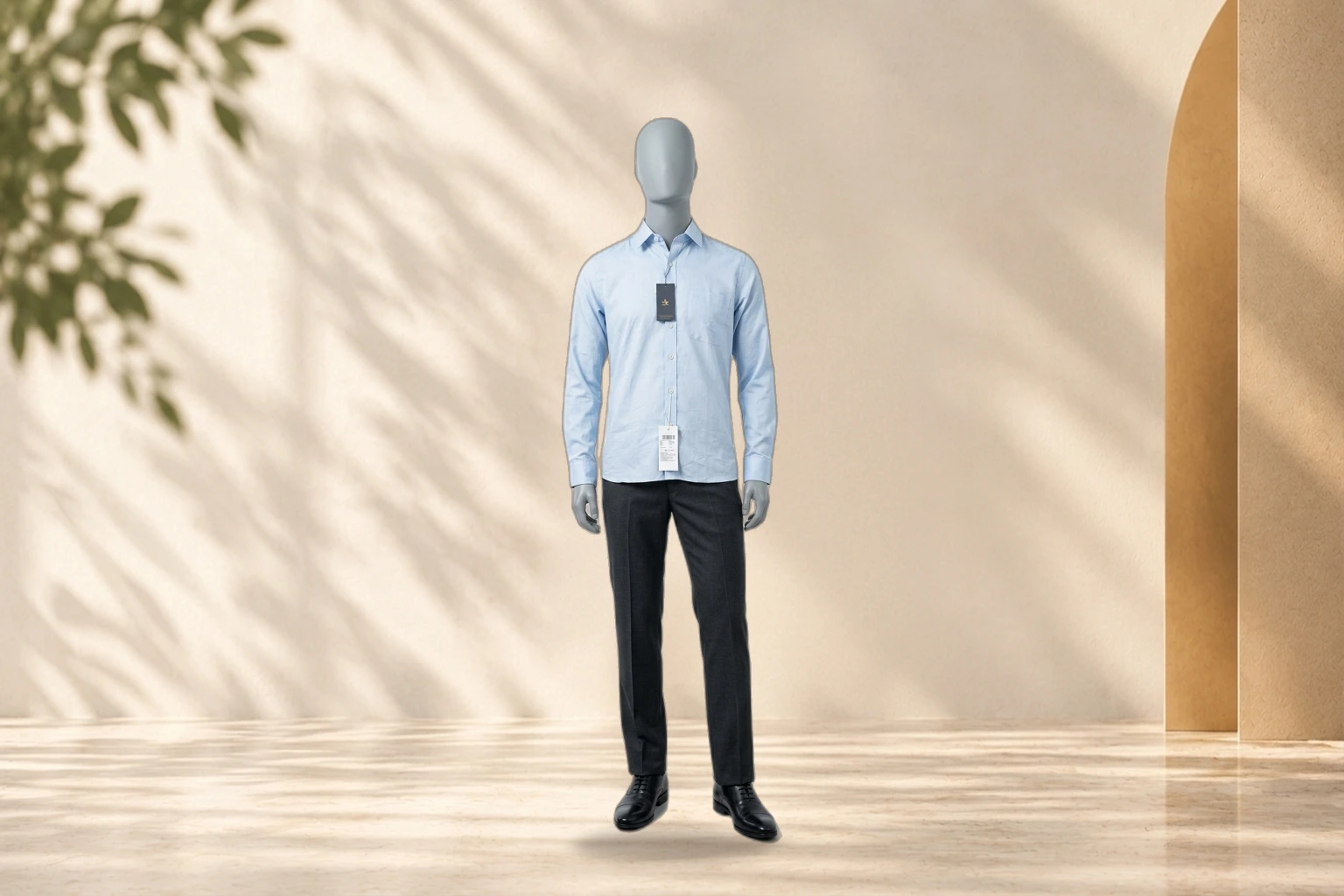 Arrow USA 1851 Easycare Wrinkle-Resistant Executive Dress Shirt - French Sky Blue