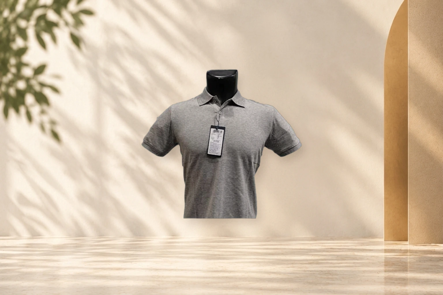 Arrow USA 1851 Mercerised Cotton Luxury Polo (Male & Female) - Slate Grey Mercerised (Male)