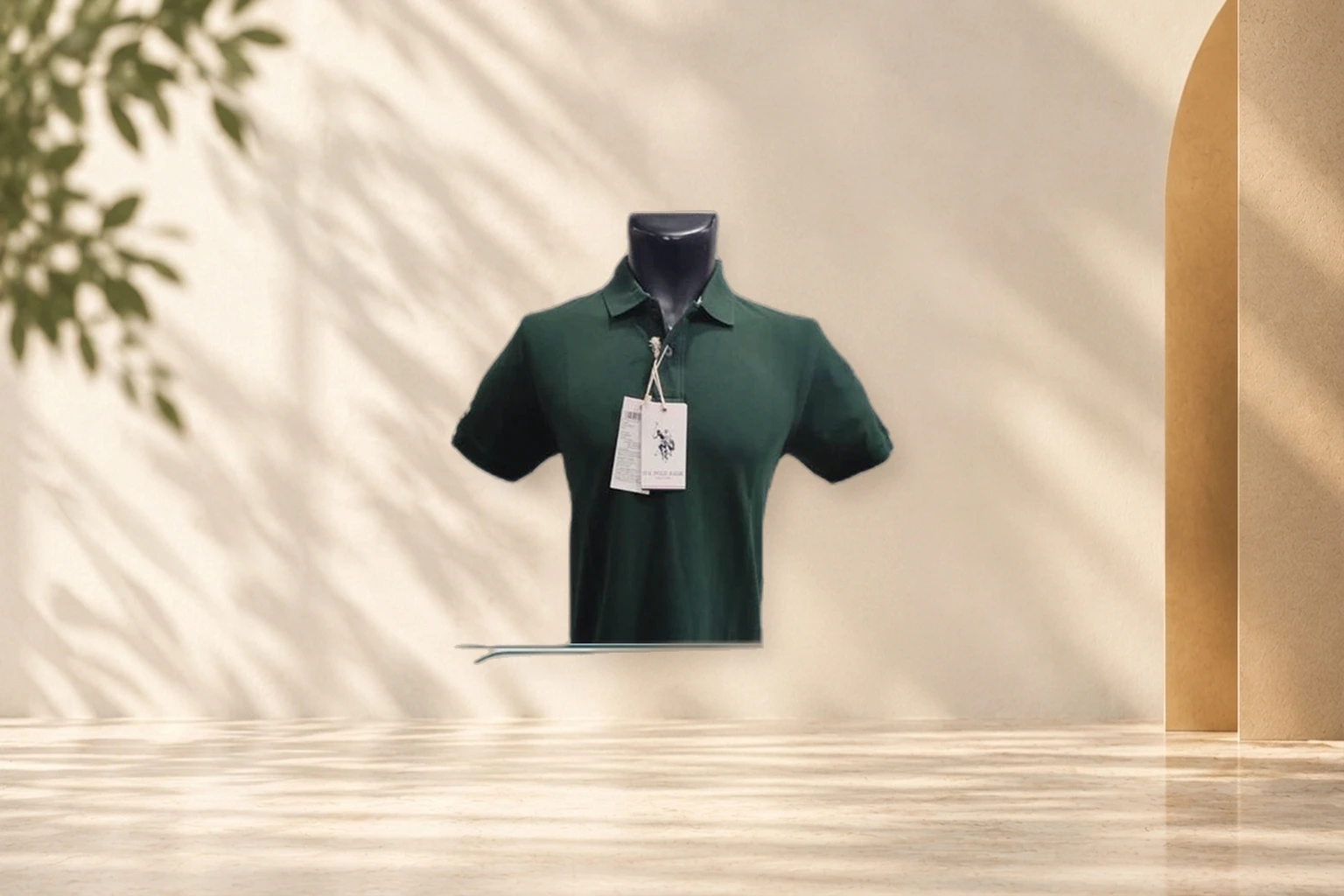 U.S. Polo Assn. (USPA) Heavyweight 240–250 GSM Athletic Polo - Bottle Green (240–250 GSM)
