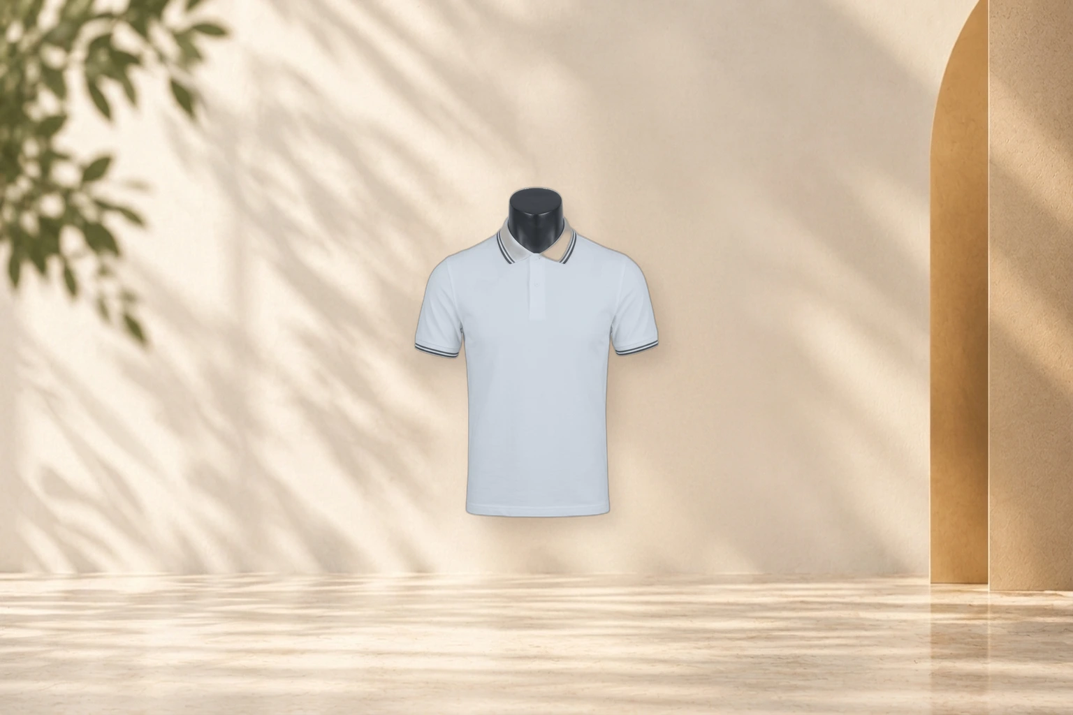 Arrow & USPA Tailored Women’s Executive Apparel - Grey Tipped Tailored Polo (Female Fit)