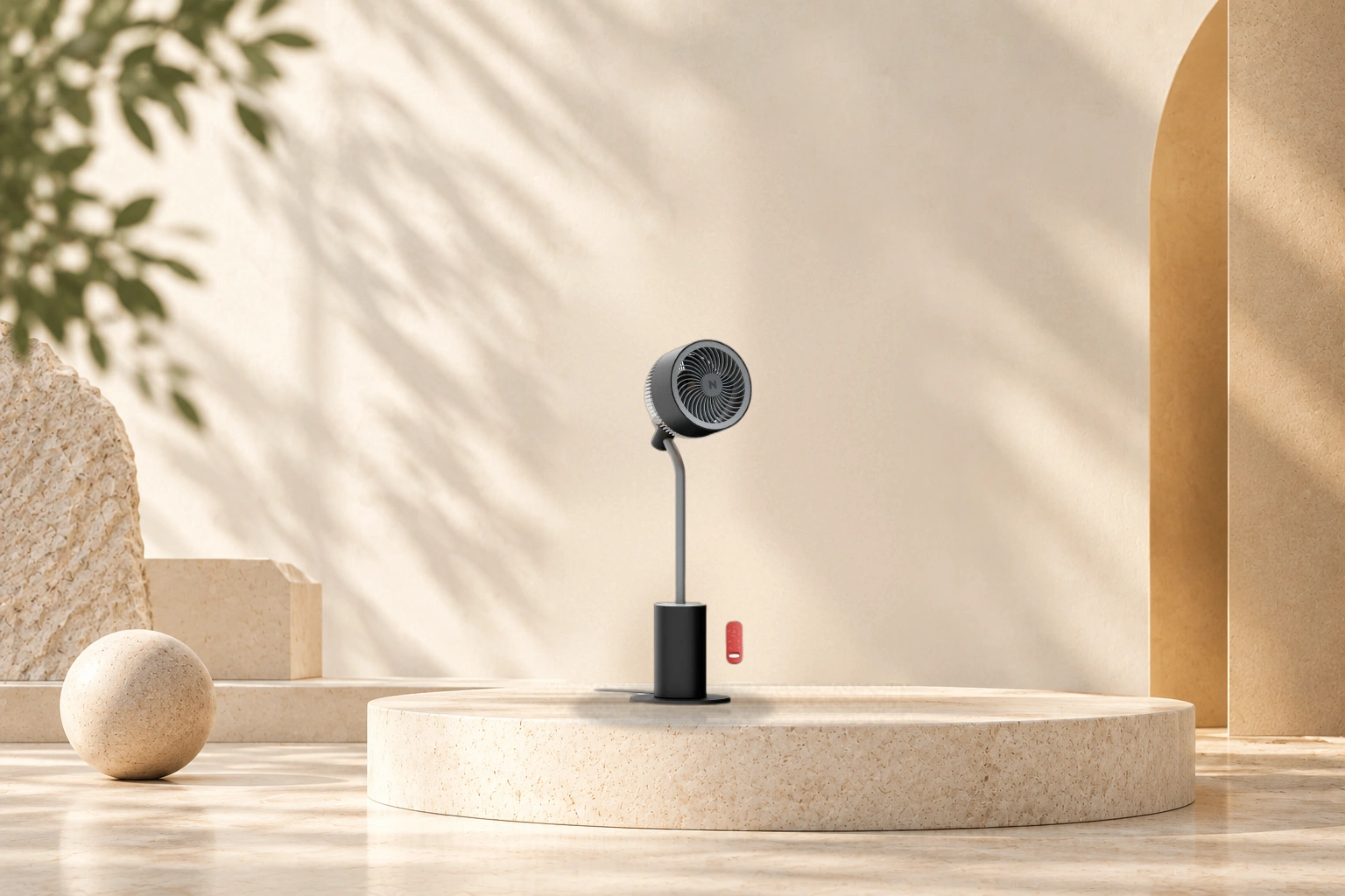 Nuuk HĀLO [v2] Ultra-Silent 3D Air Circulation Desk Fan with Mood Light - HĀLO [v2] 3D Circulation Fan